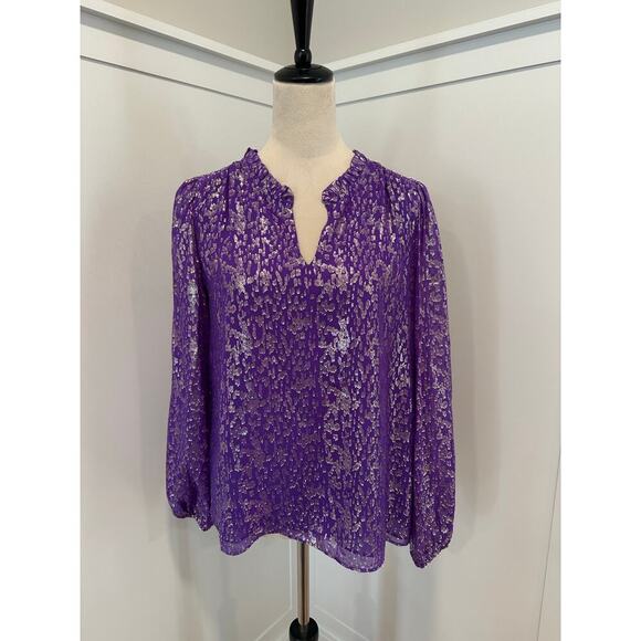 Lilly Pulitzer Giana Ruffle Silk Blouse - Picture 2 of 6